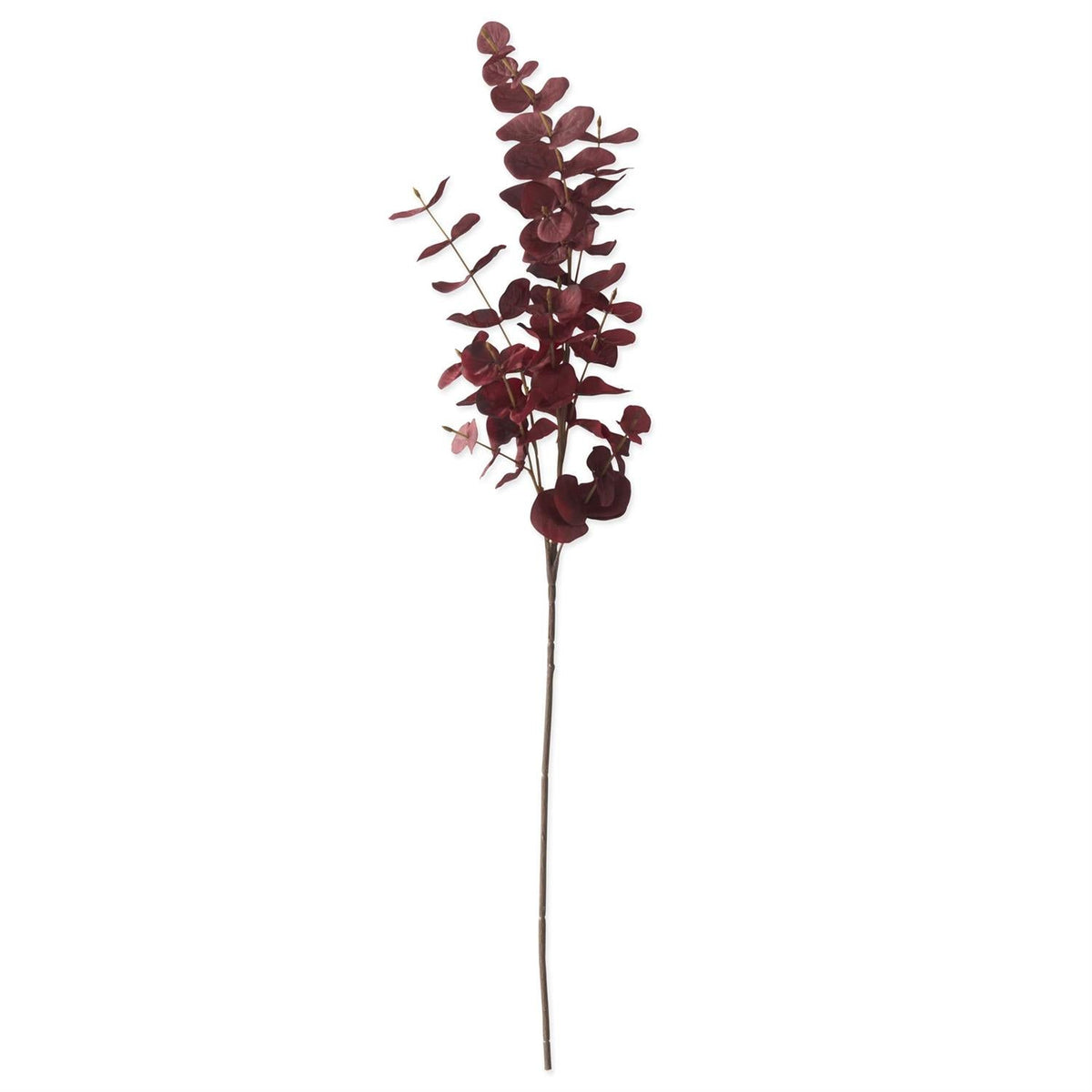 35" Burgundy Eucalyptus Stem – Faux Greenery