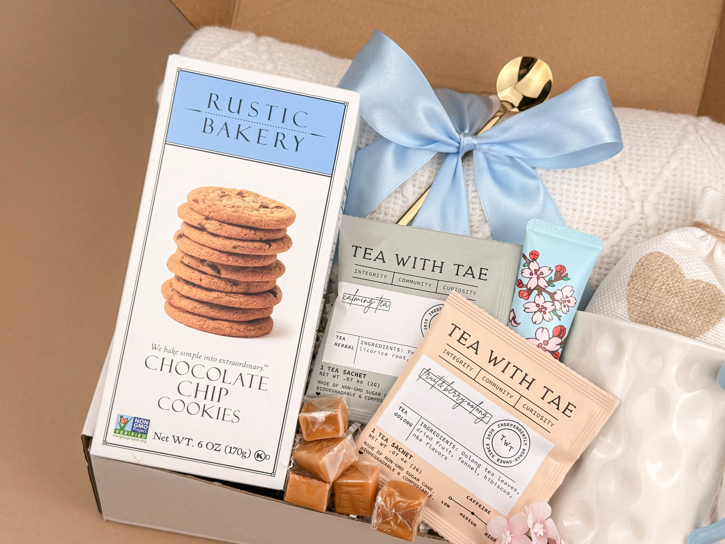 Care Packages for Her – Luxury Blanket, Mug & Tea Set