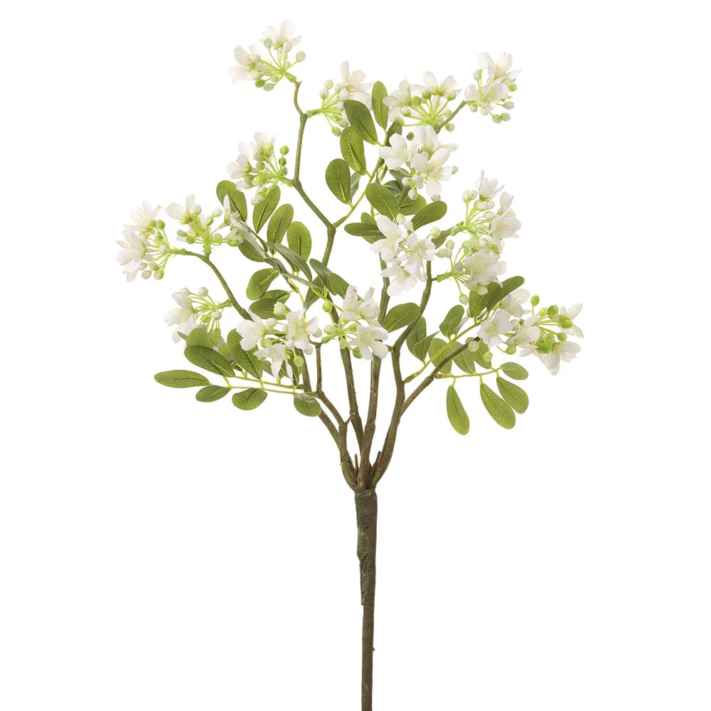 White Stephanotis Spray 22" - Single Stem Artificial Flower