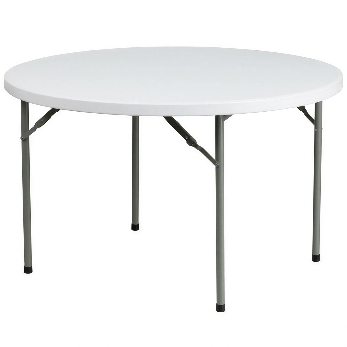 Flash Furniture DAD-YCZ-122R-GG 48-Inch Round Folding Table with Granite White Molded Plastic Top, 29-1/4-Inch Height