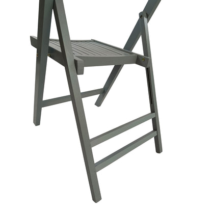Foldable Solid Wood Special Event Chair Set - Set of 4 (Multiple Colors)
