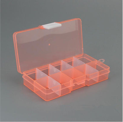 10 Slots Adjustable Plastic Jewelry Box Storage Case Craft Jewelry Organizer Beads  Jewelry Making Jewelry Organizer Adjustable Storage Box Plastic Compartments Organizer for Jewelry