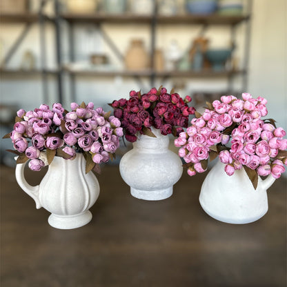 Pink Mini Ranunculus Bud Bundle 10.5" - 5 Stems Artificial Flower