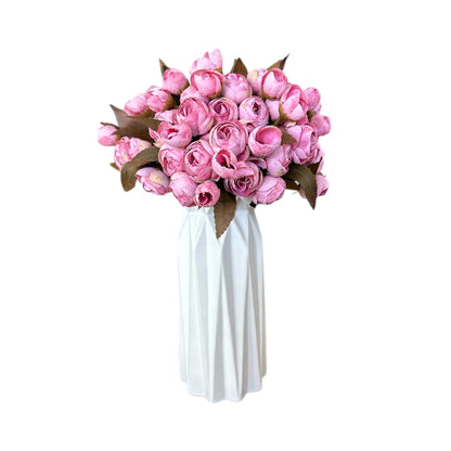 Pink Mini Ranunculus Bud Bundle 10.5" - 5 Stems Artificial Flower