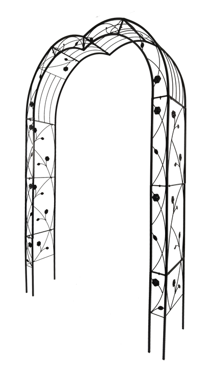 Metal Garden Arch with 8 Styles for Climbing Plants