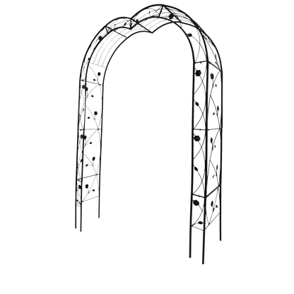 Metal Garden Arch with 8 Styles for Climbing Plants
