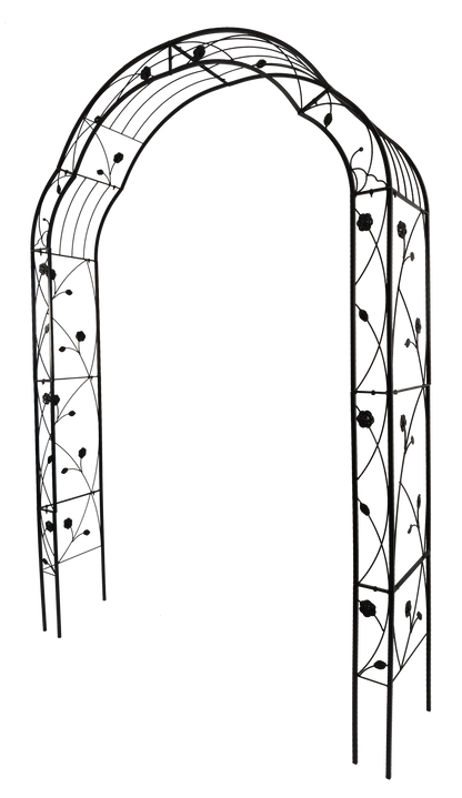 Metal Garden Arch with 8 Styles for Climbing Plants