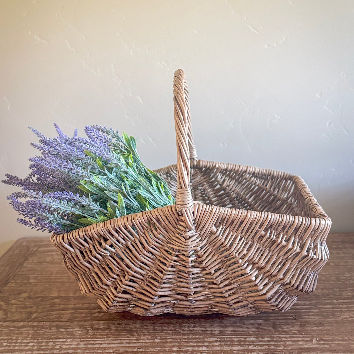Purple Lavender Bush Spray, 21" - Single Stem Artificial Greenery