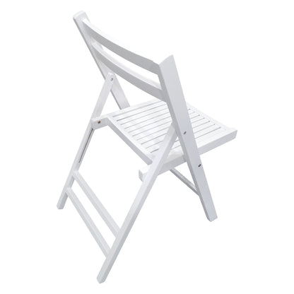 Foldable Solid Wood Special Event Chair Set - Set of 4 (Multiple Colors)