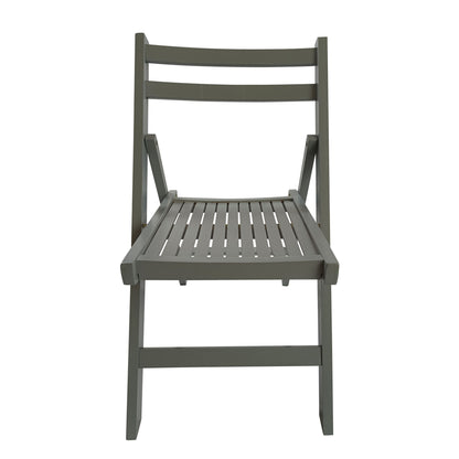Foldable Solid Wood Special Event Chair Set - Set of 4 (Multiple Colors)