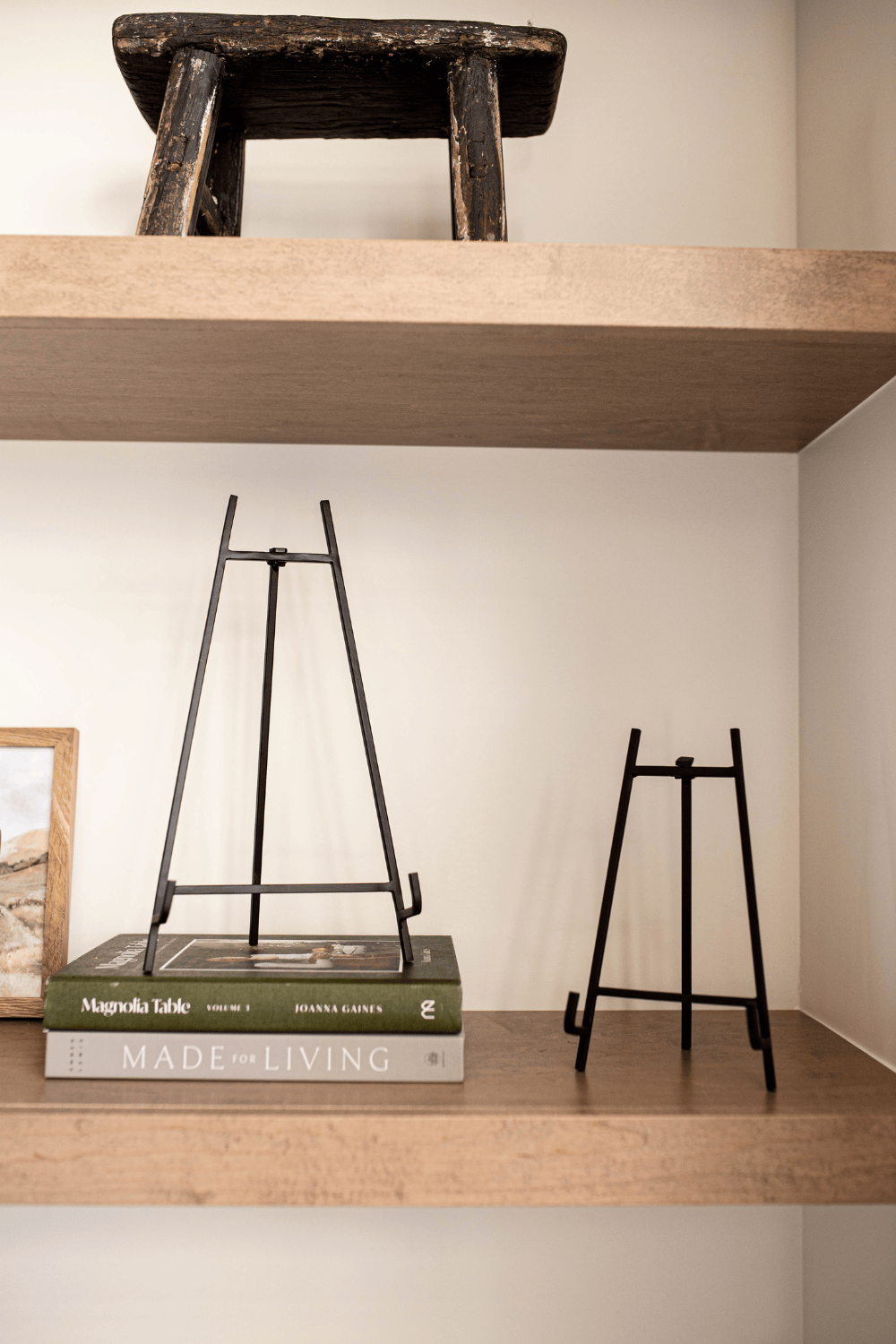 Black Iron Art Photo Easel Stand Set (2pc)