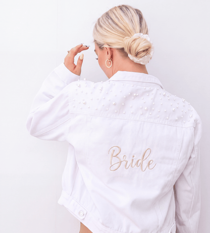 Embroidered Denim Jacket - Bride