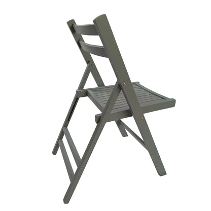 Foldable Solid Wood Special Event Chair Set - Set of 4 (Multiple Colors)