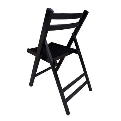 Foldable Solid Wood Special Event Chair Set - Set of 4 (Multiple Colors)