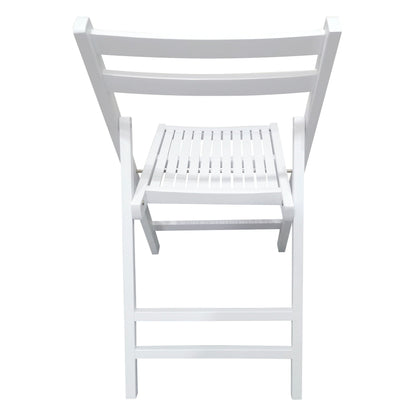 Foldable Solid Wood Special Event Chair Set - Set of 4 (Multiple Colors)