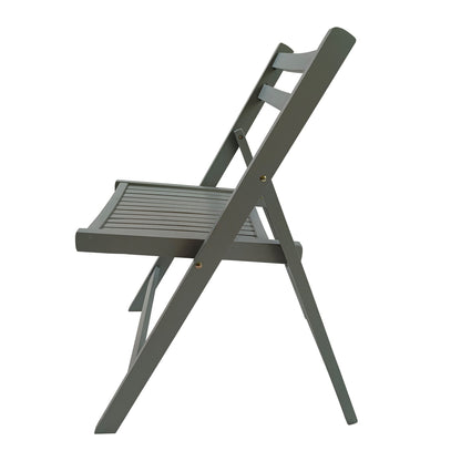 Foldable Solid Wood Special Event Chair Set - Set of 4 (Multiple Colors)