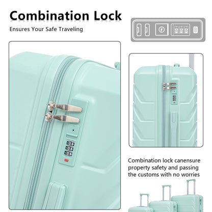 Hifine Tourist 3 Pcs Spinner Wheel Luggage Set