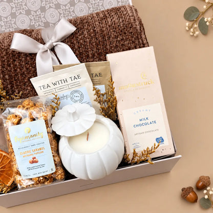 Fall Solace Sympathy Gift Set for Her with Pumpkin