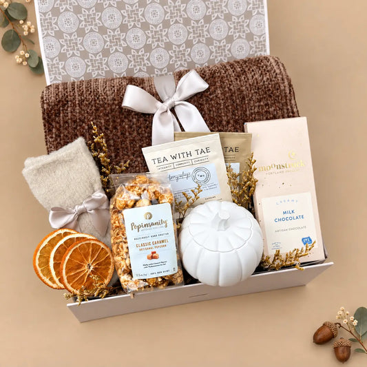 Fall Solace Sympathy Gift Set for Her with Pumpkin