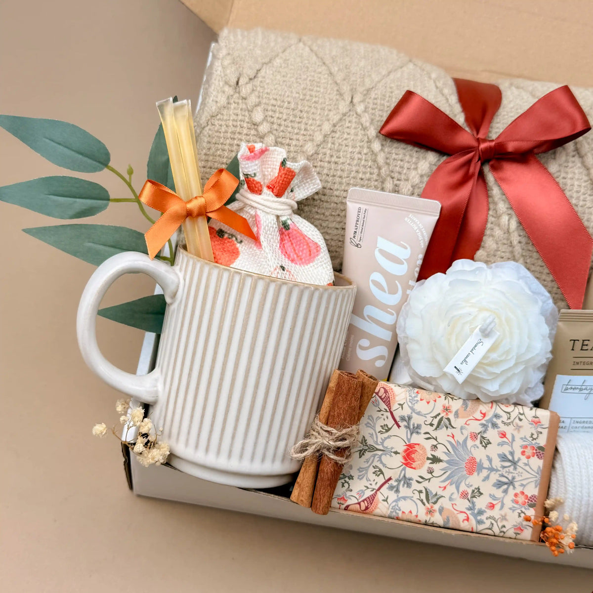 Cozy Fall Comfort Women's Gift Basket Set