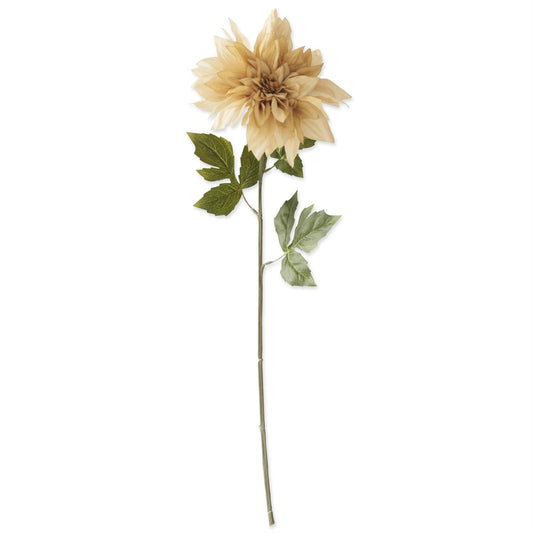 26" Cream Dahlia Stem – Faux Floral