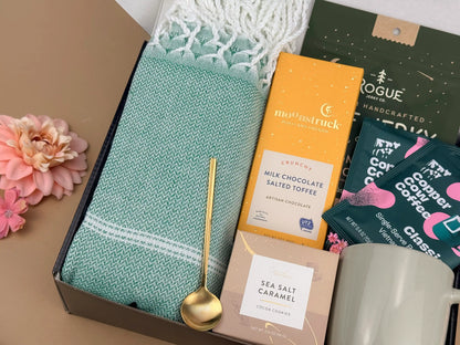 Father's Day Gift Box for Him | Personalized Leather Journal Gift Set | Hygge Comfort Gift Box
