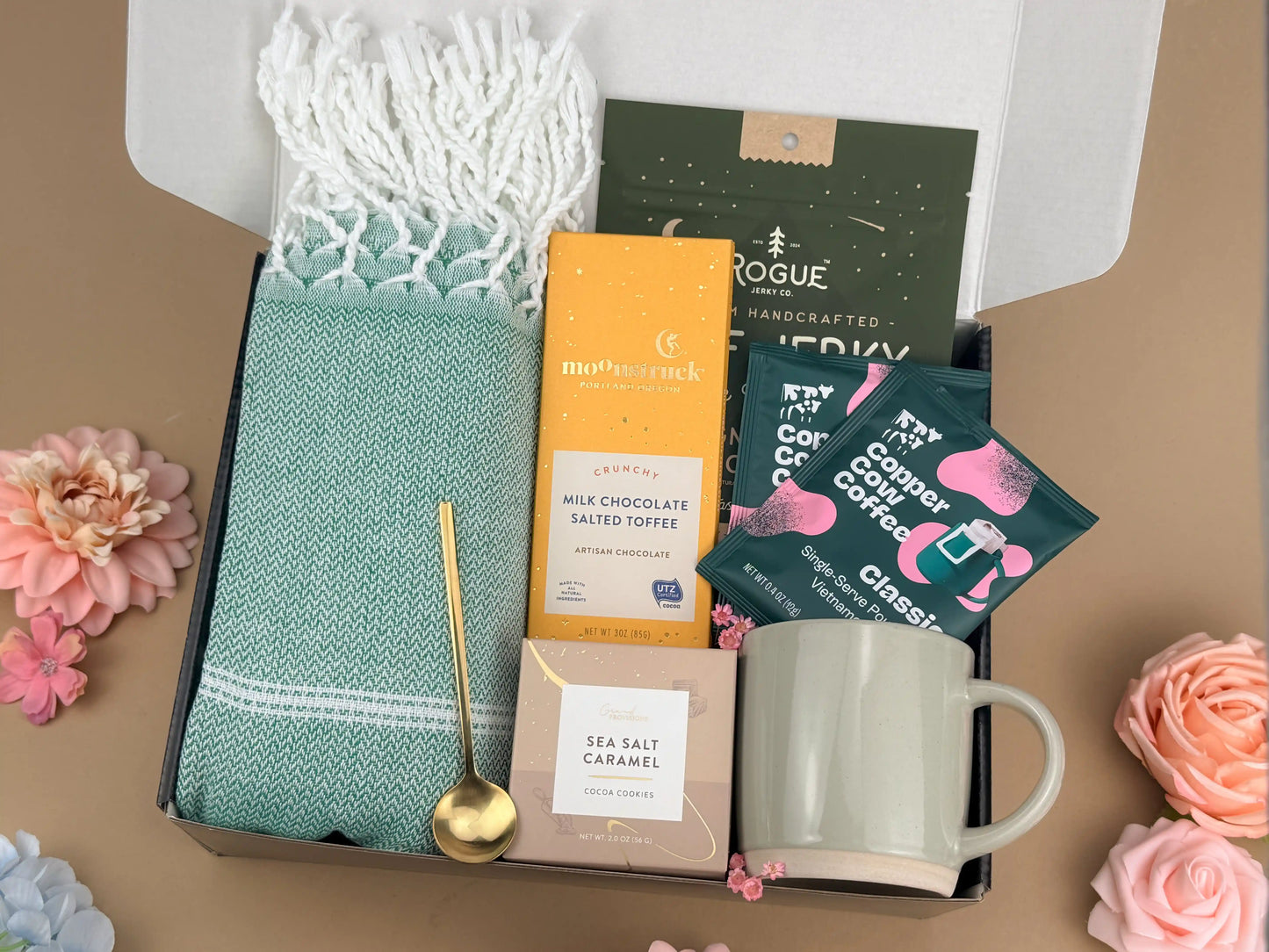 Father's Day Gift Box for Him | Personalized Leather Journal Gift Set | Hygge Comfort Gift Box