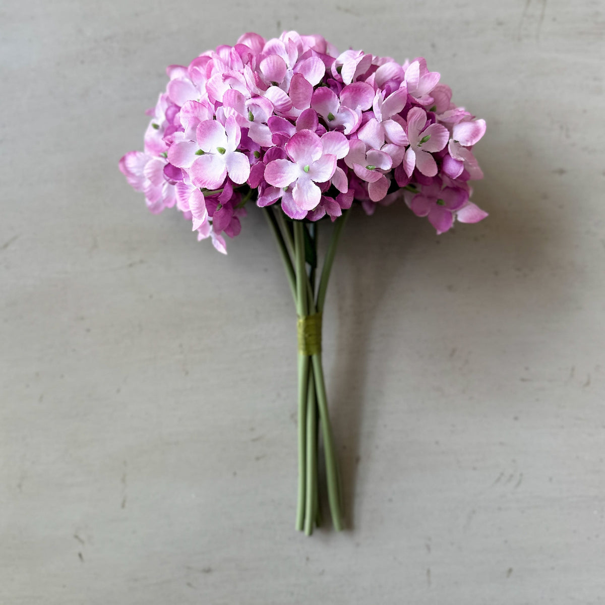 Pink Hydrangea Bundle 12" - Artificial Flower Stem