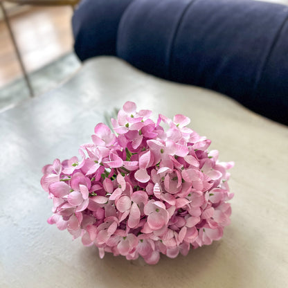 Pink Hydrangea Bundle 12" - Artificial Flower Stem