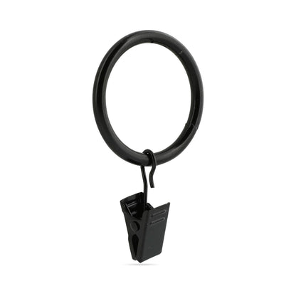 Metal Curtain / Quilt Hangers Black 20pk
