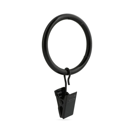 Metal Curtain / Quilt Hangers Black 20pk