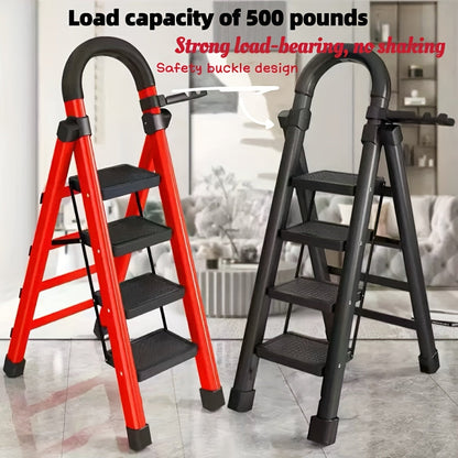 Heavy Duty Folding Step Ladder 3/4/5 Step Non-Slip 500LBS Capacity Portable