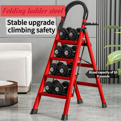 Heavy Duty Folding Step Ladder 3/4/5 Step Non-Slip 500LBS Capacity Portable