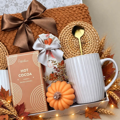Romantic Gift Baskets for Couples with Pumpkin