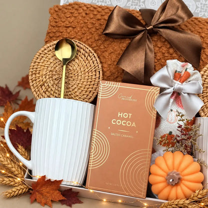 Romantic Gift Baskets for Couples with Pumpkin