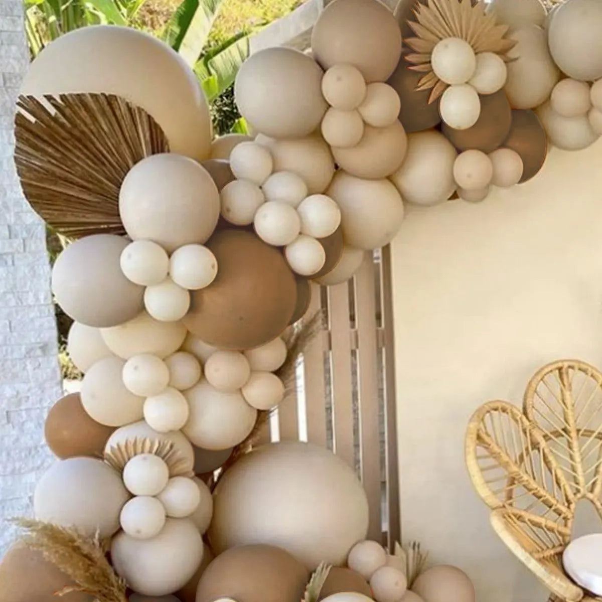 Sand White Balloon Garland Arch Kit Happy Birthday Party Decoration Kids Baby Shower Globos Wedding Birthday Party Latex Ballons