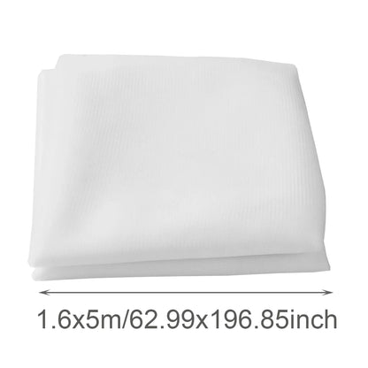 White Wedding Decoration Tulle Roll Crystal Organza Sheer Fabric For Wedding Birthday Party Backdrop Weeding Chair Sashes Decor