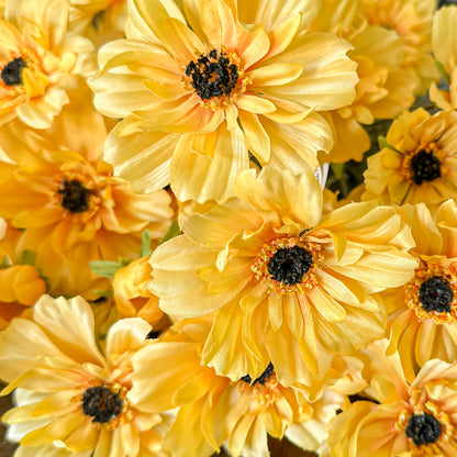 Yellow Cosmos Spray 32" - Single Stem Artificial Flower