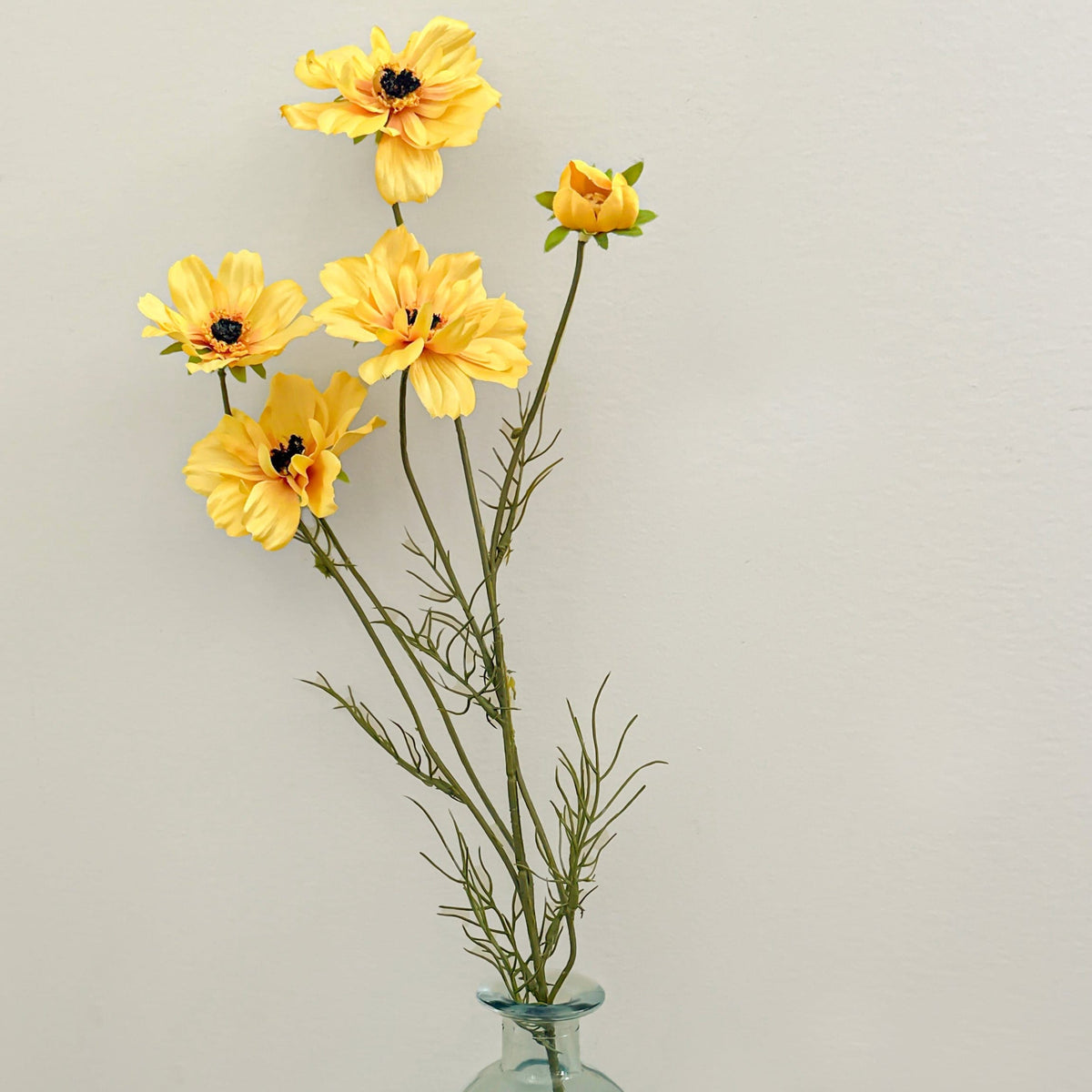 Yellow Cosmos Spray 32" - Single Stem Artificial Flower