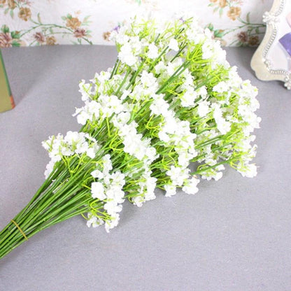 Artificial Baby Breath Gypsophila Flowers Bouquets Fake Silicone Plant Floral Bouquets Arrangement For Wedding Home Hotel Party Decoration