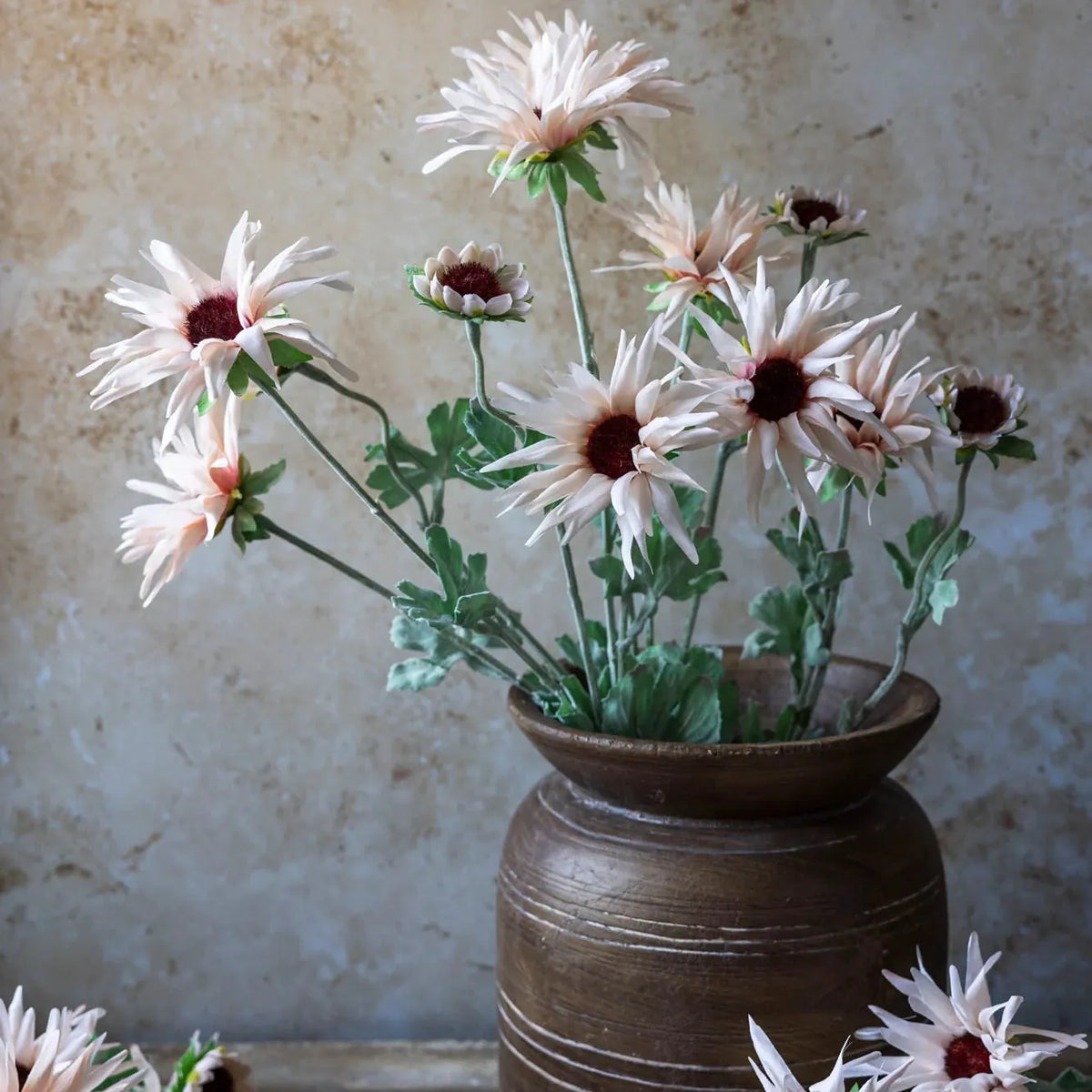 Blush Chrysanthemum Stem 29" - Single Stem Artificial Flower