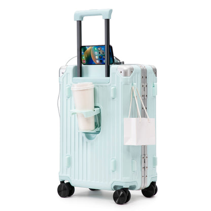 20 Inch Carry On Luggage - Aluminum Frame ABS Hard Shell Suitcase