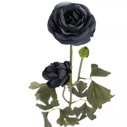 Blue 2 Head Ranunculus Stem 28.75" - Artificial Flower