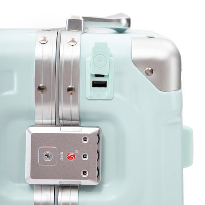 20 Inch Carry On Luggage - Aluminum Frame ABS Hard Shell Suitcase
