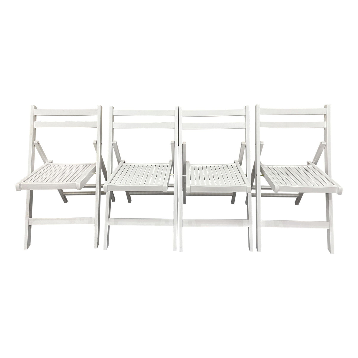 Foldable Solid Wood Special Event Chair Set - Set of 4 (Multiple Colors)