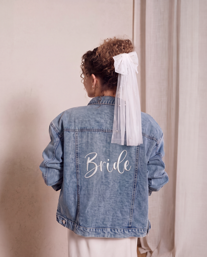 Embroidered Denim Jacket - Bride