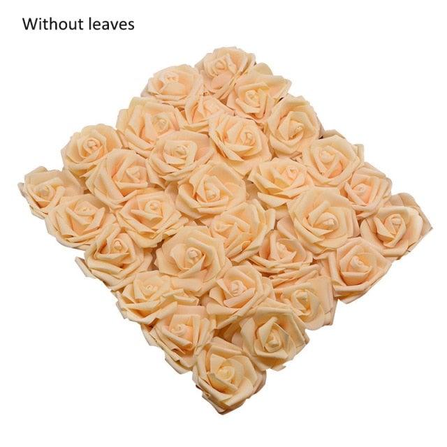 New Artificial 10/20/30 Heads 8cm PE Foam Rose Flowers Bride Bouquet Flower For Wedding Party Decorative Scrapbooking Flower Silk Roses for Wedding Centerpieces Bridal Show Bouquets Party Home Flowers Decoration