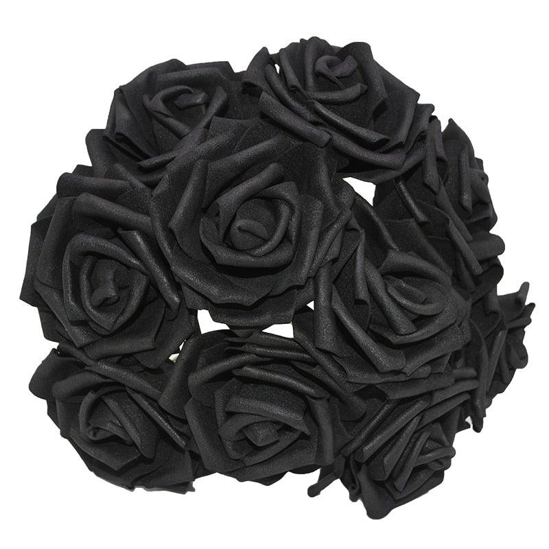 New Artificial 10/20/30 Heads 8cm PE Foam Rose Flowers Bride Bouquet Flower For Wedding Party Decorative Scrapbooking Flower Silk Roses for Wedding Centerpieces Bridal Show Bouquets Party Home Flowers Decoration