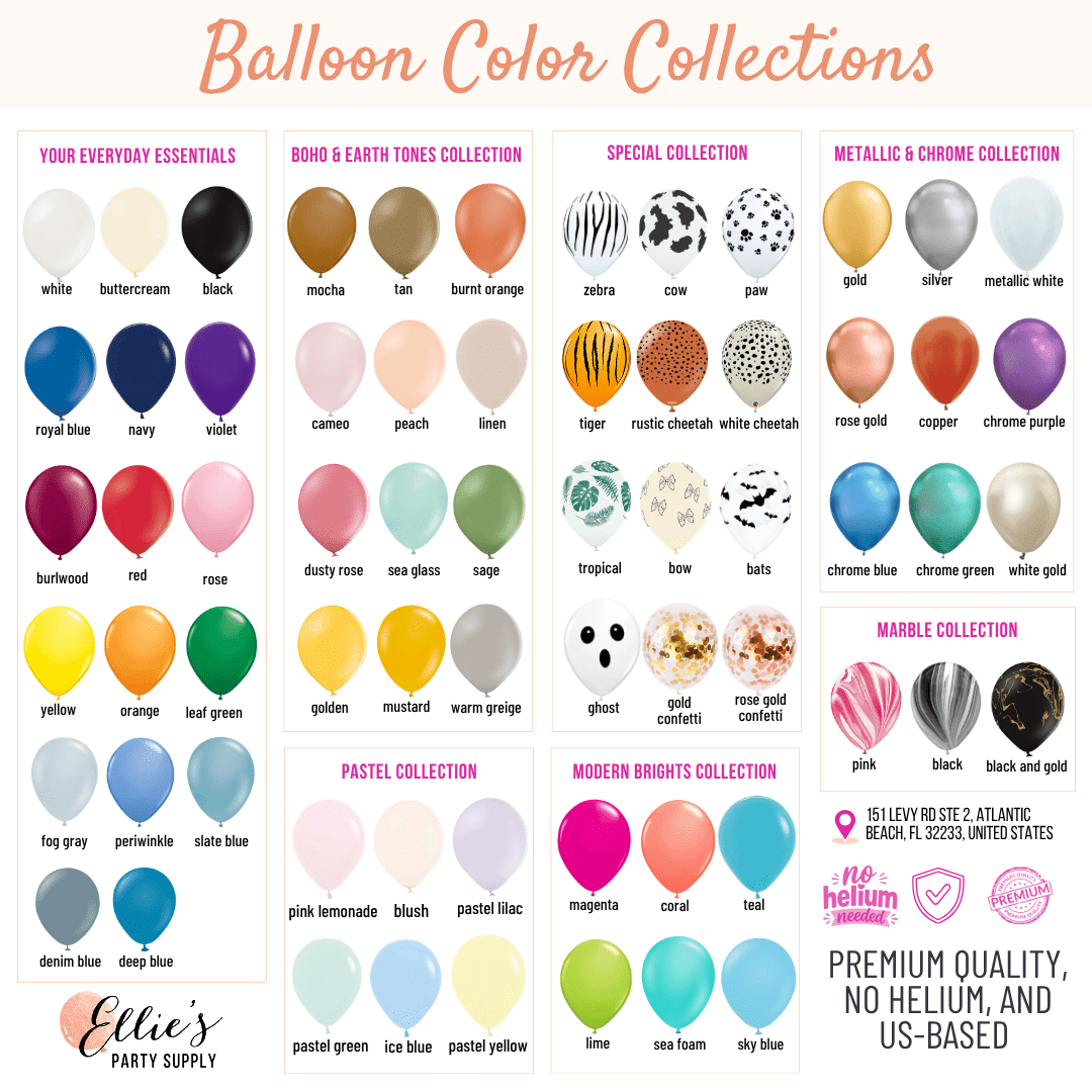 Giant 36" Latex Balloons – Pastels, Brights, Neutrals