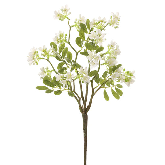 White Stephanotis Spray 22" - Single Stem Artificial Flower